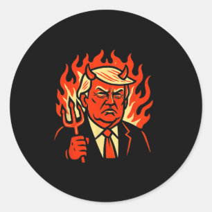 Antichrist Trump Gifts Classic Round Sticker