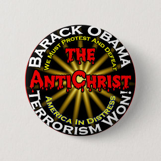 AntiChristObamaDefeat 6 Cm Round Badge