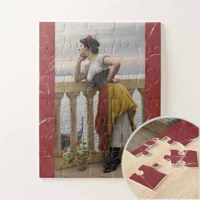 Anticipation by Eugene de Blaas, Art Jigsaw Puzzle (Creator Uploaded)