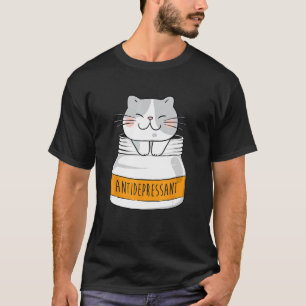Antidepressant - Animal Cat Lover Pet Breeder Kitt T-Shirt