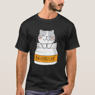 Antidepressant - Animal Cat Lover Pet Breeder Kitt T-Shirt