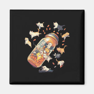 Antidepressant Cat Pill Bottle – Mental Health S D Magnet
