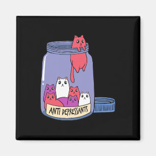 Antidepressant Mental Health Kitten Doctor Pet Own Magnet