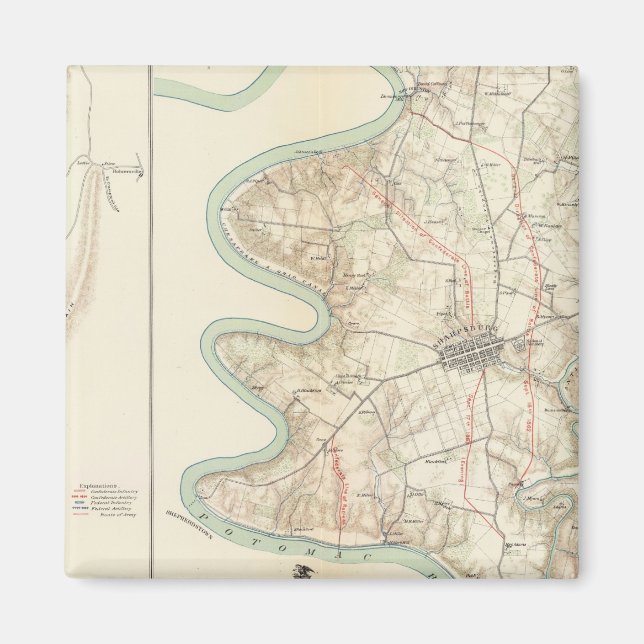 Antietam, Harper's Ferry, Sharpsburg Magnet (Front)