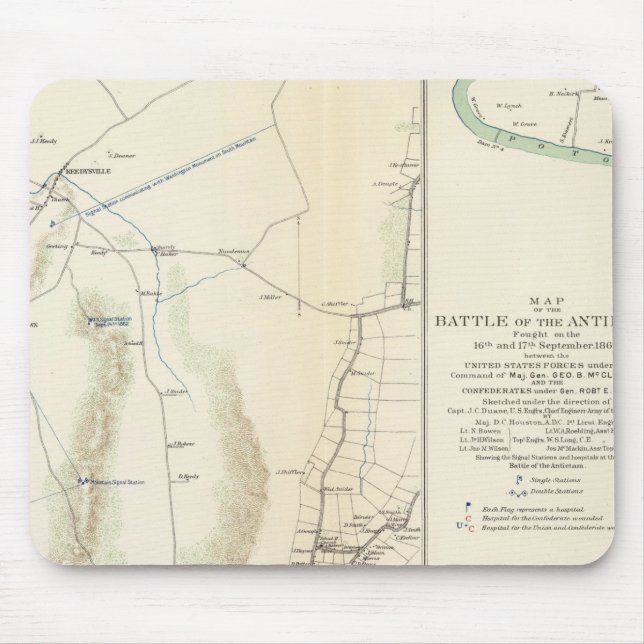 Antietam, Suffolk, Gettysburg Mouse Pad (Front)