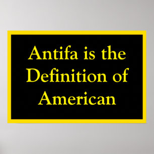 Antifa Defines Patriotic American Poster