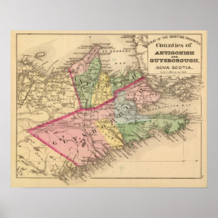 Antigonish, Guysborough counties, NS Poster