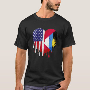 Antigua American Patriot Grown Country Melting Hea T-Shirt