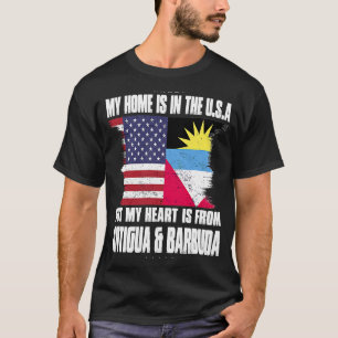 Antigua American Patriot Grown Proud Home Heart US T-Shirt
