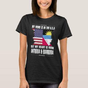 Antigua American Patriot Grown Proud Home Heart US T-Shirt