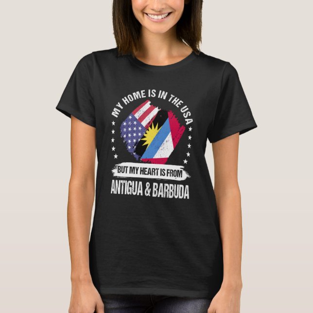 Antigua American Patriot Grown Proud My Heart is f T-Shirt (Front)