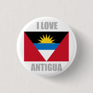 Antigua And Barbuda 3 Cm Round Badge
