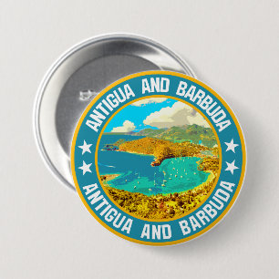 Antigua and Barbuda 7.5 Cm Round Badge