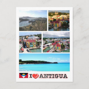 Antigua and Barbuda - Antigua - I Love - Postcard
