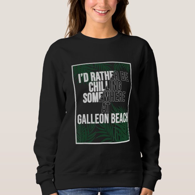 Antigua and Barbuda Beaches Galleon Beach Sweatshirt (Front)