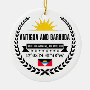 Antigua and Barbuda Ceramic Ornament