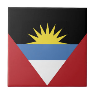 Antigua and Barbuda flag Ceramic Tile