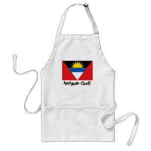 Antigua and Barbuda flag chef apron