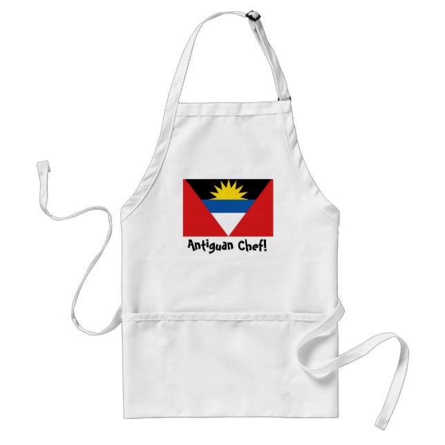 Antigua and Barbuda flag chef apron (Front)