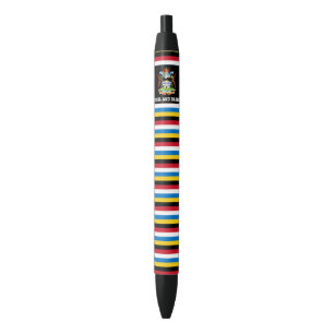 Antigua and Barbuda Flag Cute Patriotic Black Ink Pen
