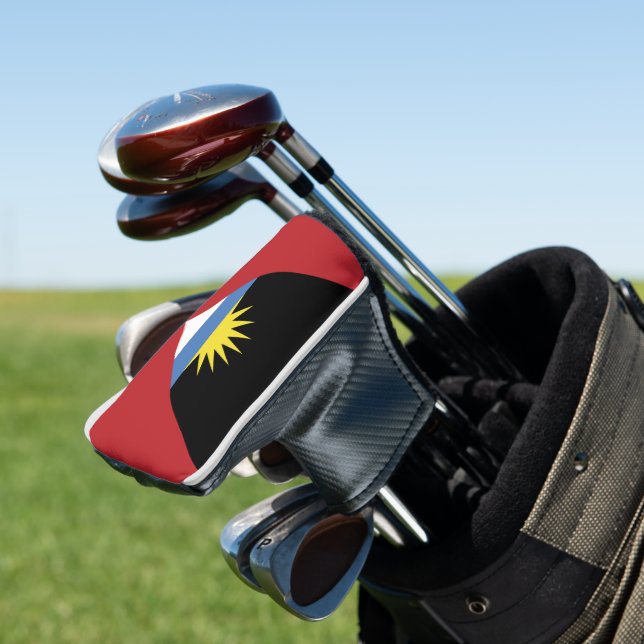Antigua and Barbuda flag Golf Head Cover (In Situ)