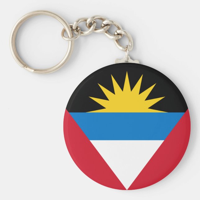 Antigua and Barbuda Flag Key Ring (Front)