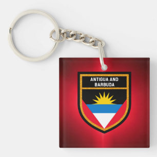 Antigua And Barbuda Flag Key Ring