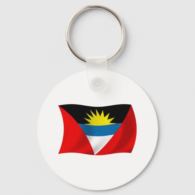 Antigua and Barbuda Flag Keychain (Front)