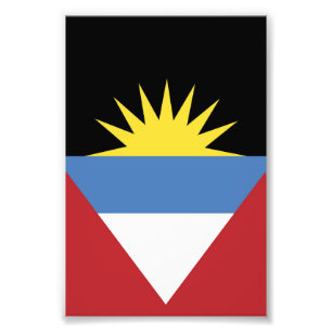 Antigua and Barbuda flag Photo Print