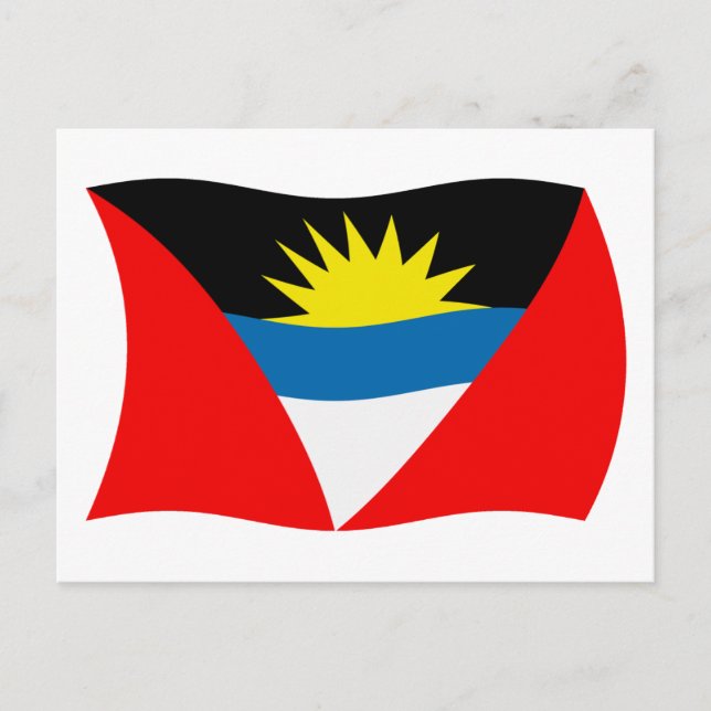 Antigua and Barbuda Flag Postcard (Front)