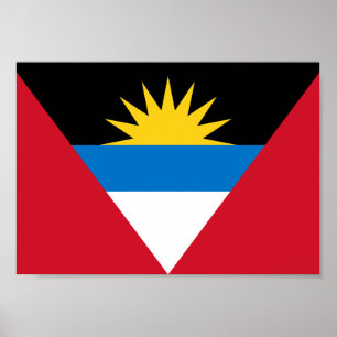 Antigua and Barbuda Flag Poster