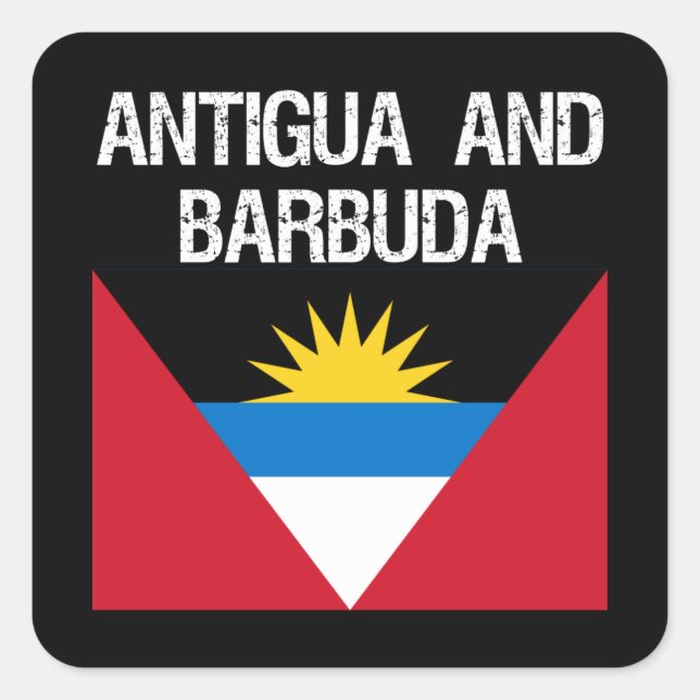 ANTIGUA AND BARBUDA flag Square Sticker (Front)
