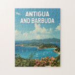 Antigua and Barbuda Illustration Travel Art Retro Jigsaw Puzzle<br><div class="desc">Antigua and Barbuda vector artwork design. Antigua and Barbuda,  a twin-island paradise in the Caribbean,  is known for its pristine white-sand beaches,  crystal-clear waters,  and rich maritime history.</div>