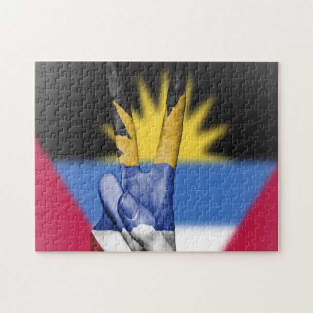 Antigua and Barbuda Peace Flag. Jigsaw Puzzle (Horizontal)