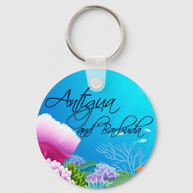 Antigua and Barbuda reef Key Ring (Front)