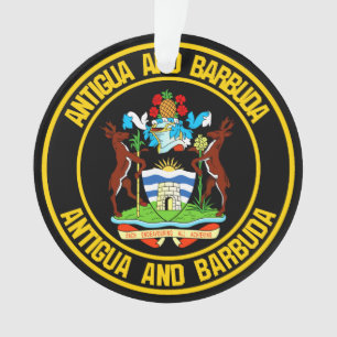 Antigua and Barbuda Round Emblem Ornament