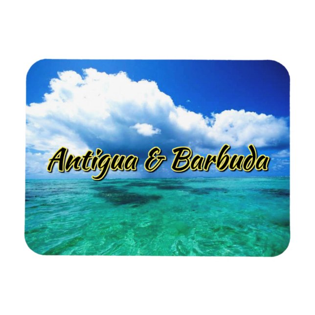 Antigua and Barbuda sea sky Magnet (Horizontal)