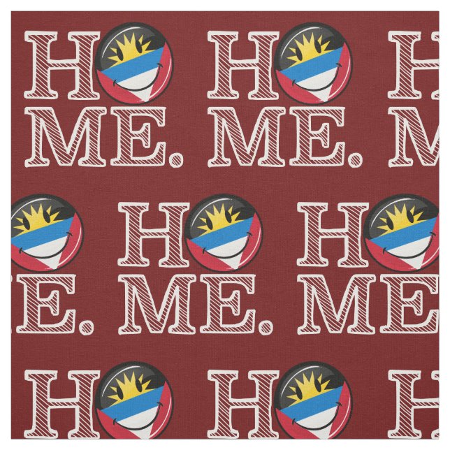 Antigua and Barbuda Smiling Flag Housewarming Fabric (Swatch)