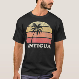 Antigua and Barbuda Vintage 70s Retro Throwback De T-Shirt