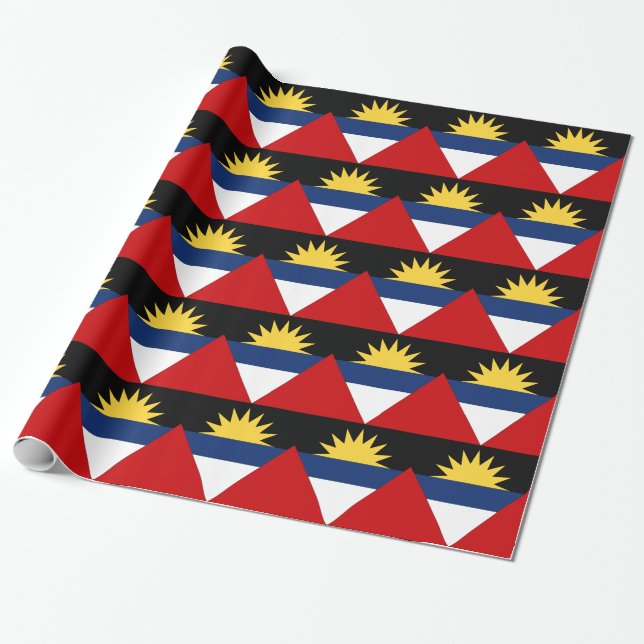 Antigua and Barbuda Wrapping Paper (Unrolled)