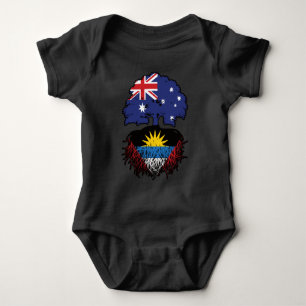 Antigua Antiguan Australian Australia Tree Roots Baby Bodysuit