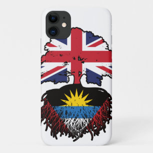 Antigua Antiguan British UK Tree Roots Flag iPhone 11 Case