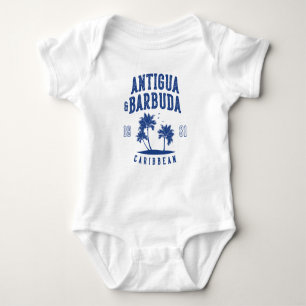 Antigua & Barbuda Caribbean Palm Tree Baby Bodysuit