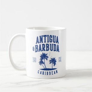 Antigua & Barbuda Caribbean Palm Tree Coffee Mug