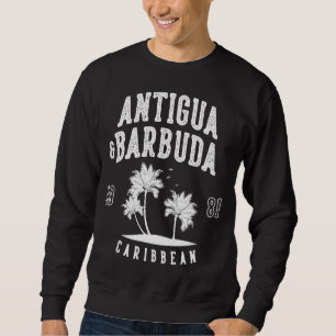 Antigua & Barbuda Caribbean Palm Tree Sweatshirt