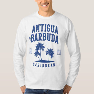 Antigua & Barbuda Caribbean Palm Tree T-Shirt