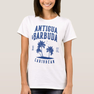Antigua & Barbuda Caribbean Palm Tree T-Shirt