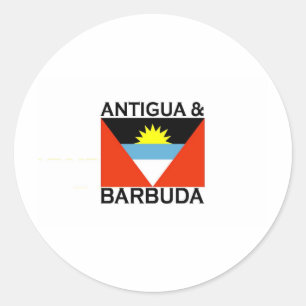 Antigua & Barbuda Classic Round Sticker