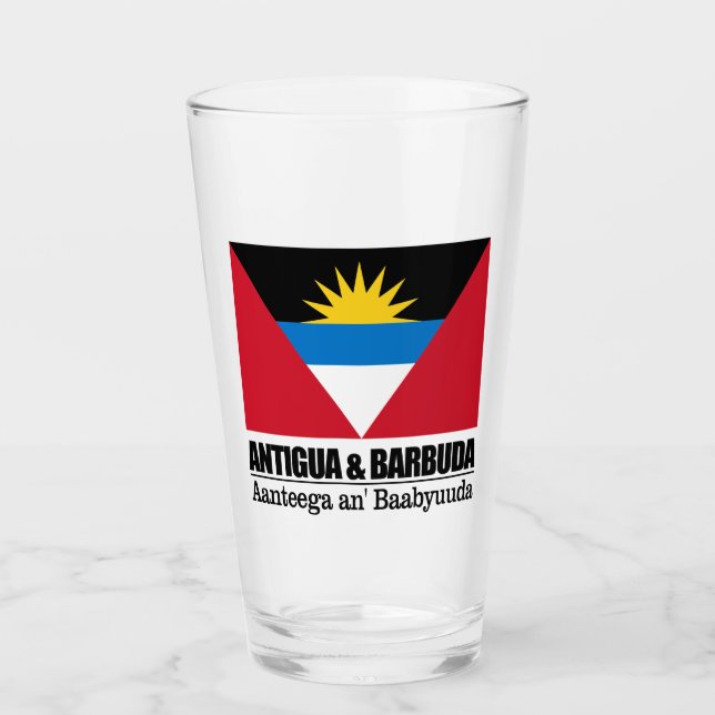 Antigua & Barbuda Glass (Front)