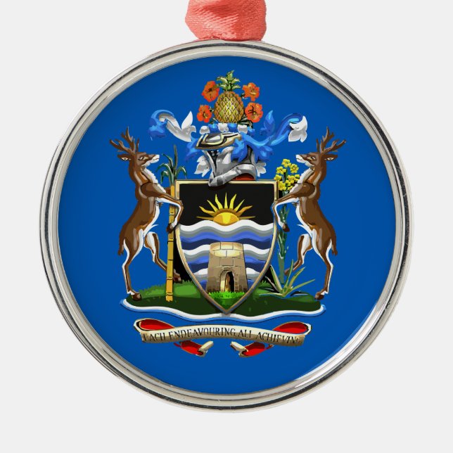 Antigua & Barbuda Metal Ornament (Front)